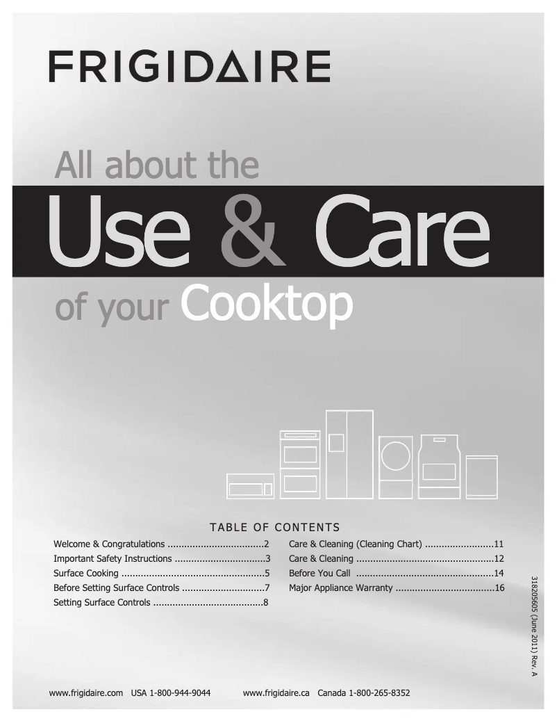 Page n°1 - Manuel utilisateur Frigidaire FFEC3624PB