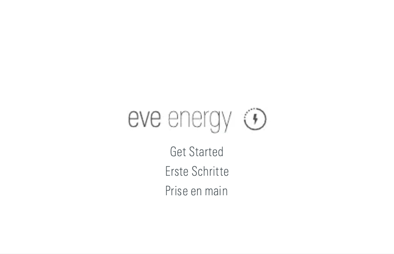 Page n°1 - Manuel utilisateur EVE Energy