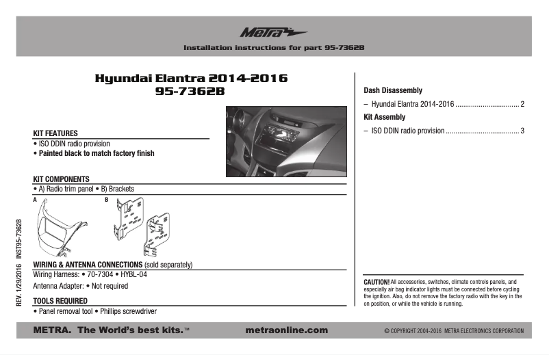 Image de la première page du manuel de l'appareil 95-7362B