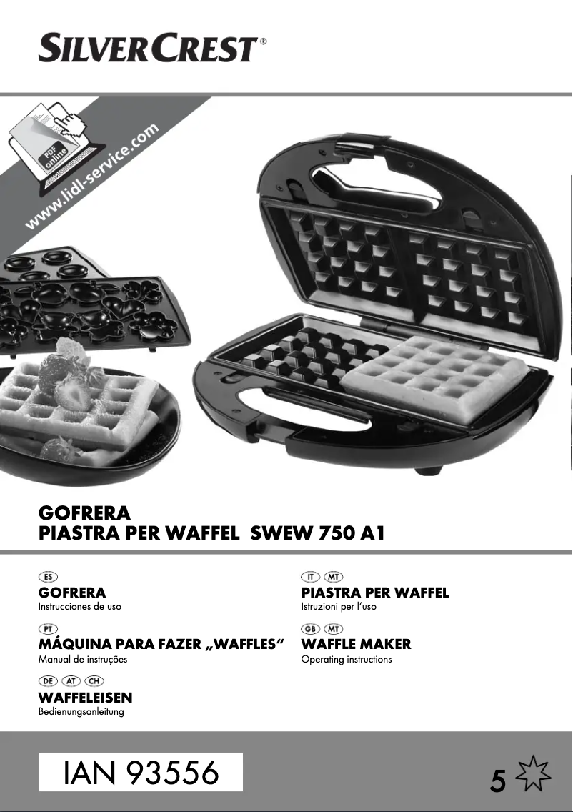 Page n°1 - Manuel utilisateur SilverCrest SWEW 750 A1