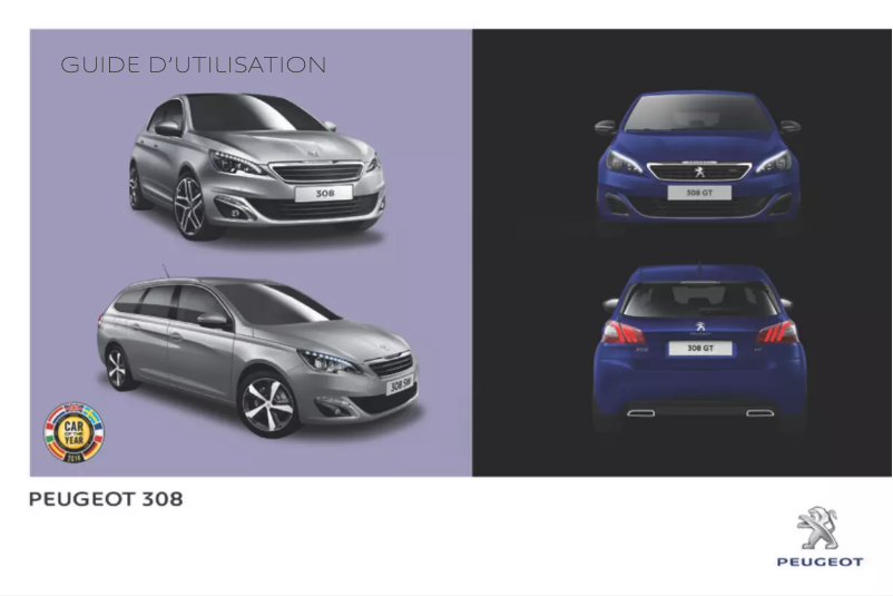 Page 1 de la notice Manuel utilisateur Peugeot 308 (2015)