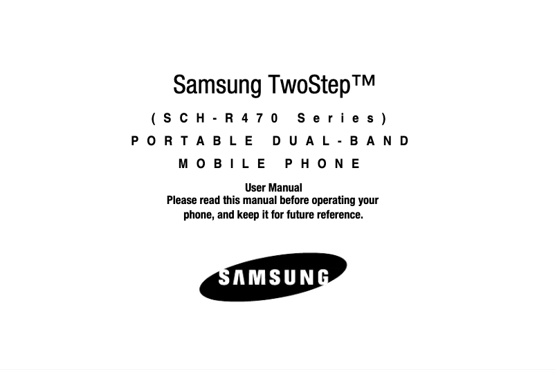Page 1 de la notice Manuel utilisateur Samsung TwoStep