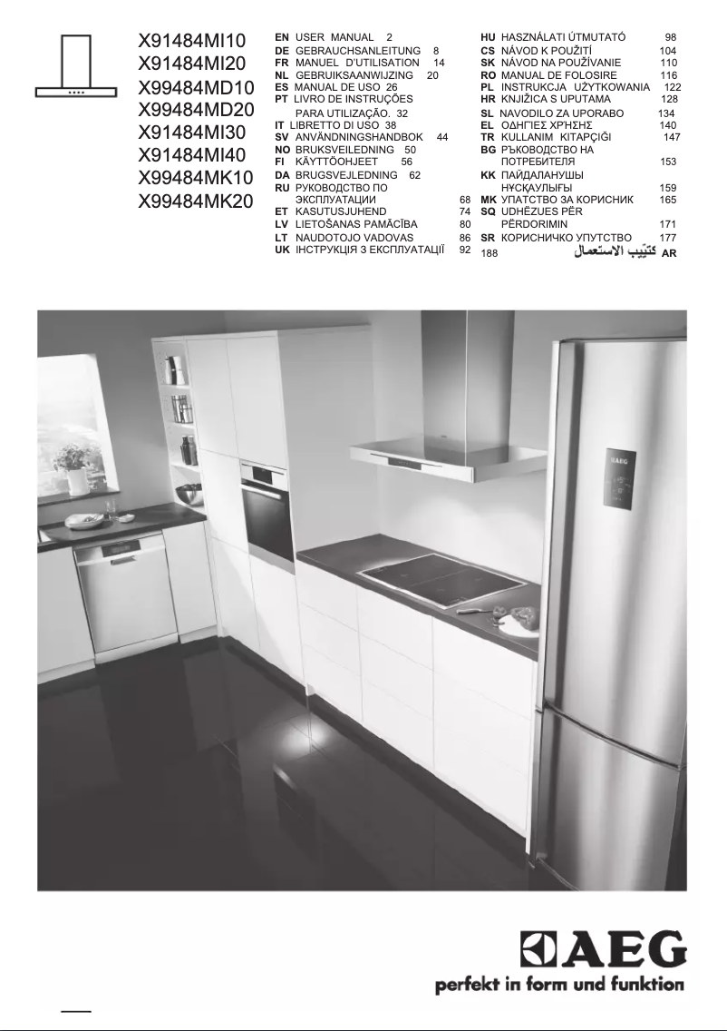 Image de la première page du manuel de l'appareil X99484MD20