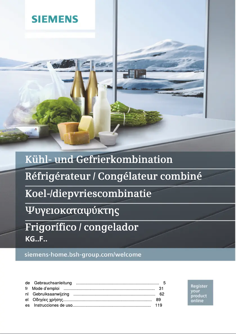 Page 1 de la notice Manuel utilisateur Siemens iQ700 KG49FSB30