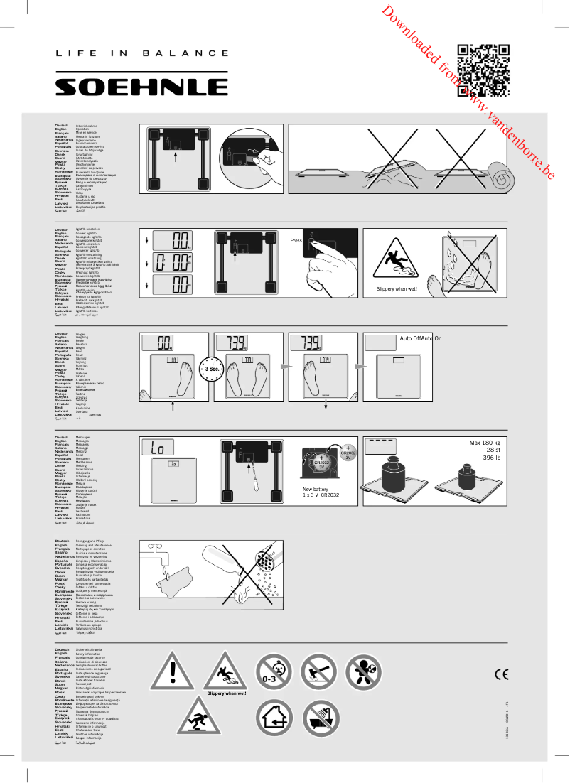 Image de la première page du manuel de l'appareil Style Sense Compact 100