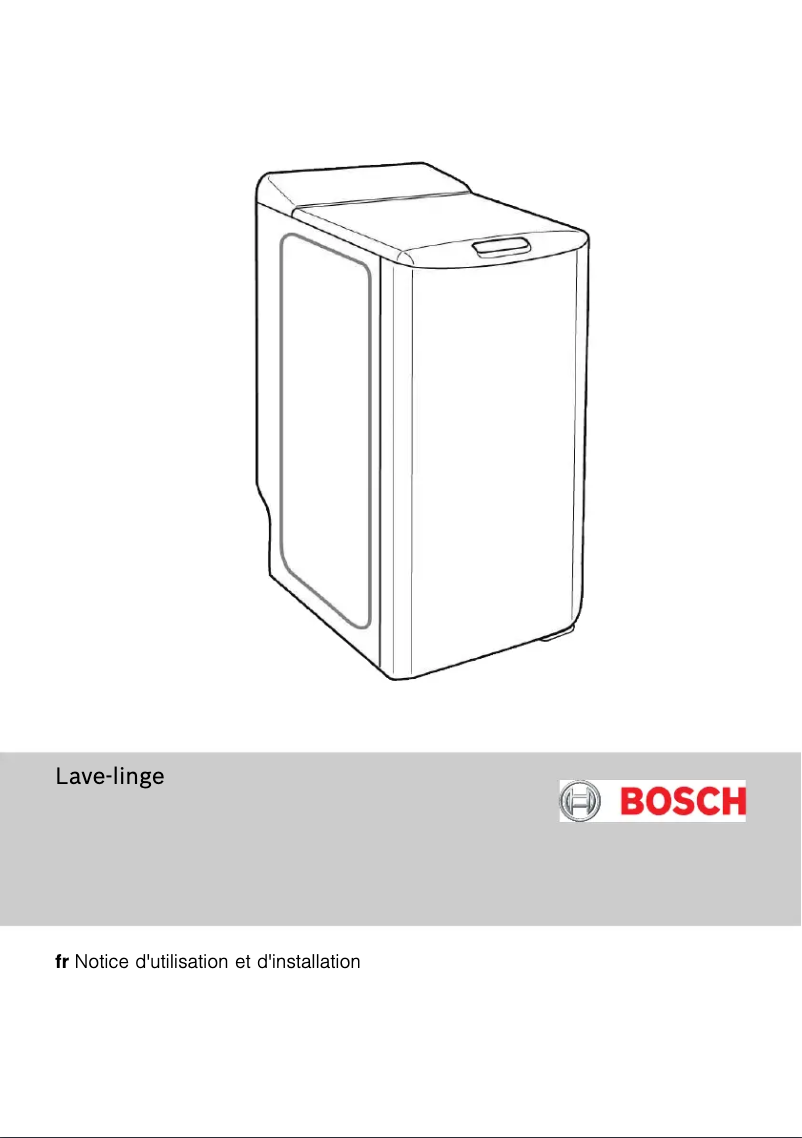 Page n°1 - Manuel utilisateur Bosch WOT24254FF
