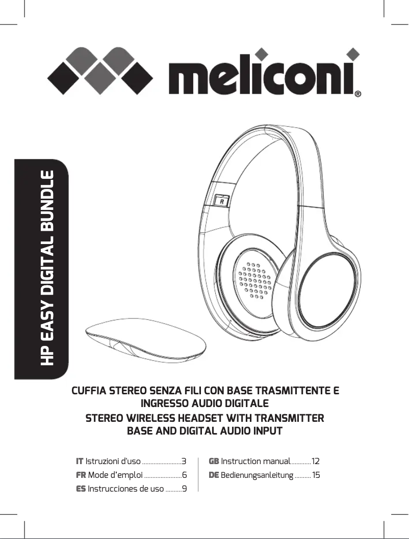 Page 1 de la notice Manuel utilisateur Meliconi HP Easy Digital