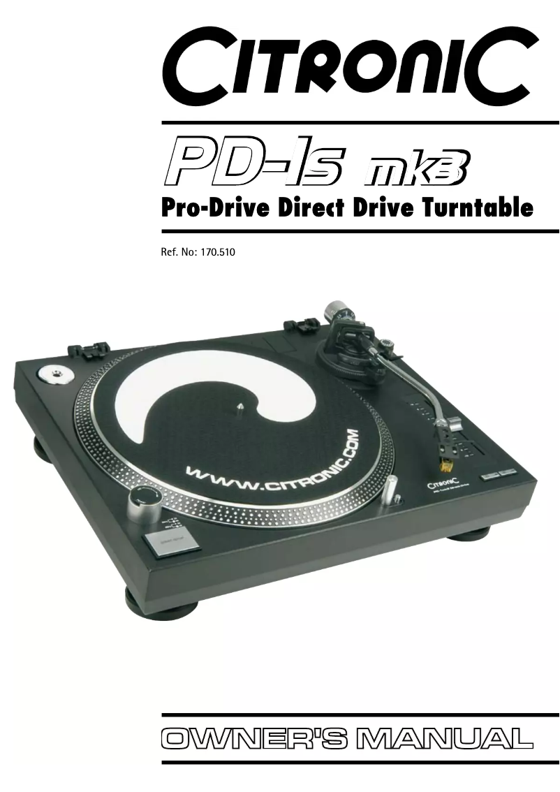 Image de la première page du manuel de l'appareil PD-1S MK3