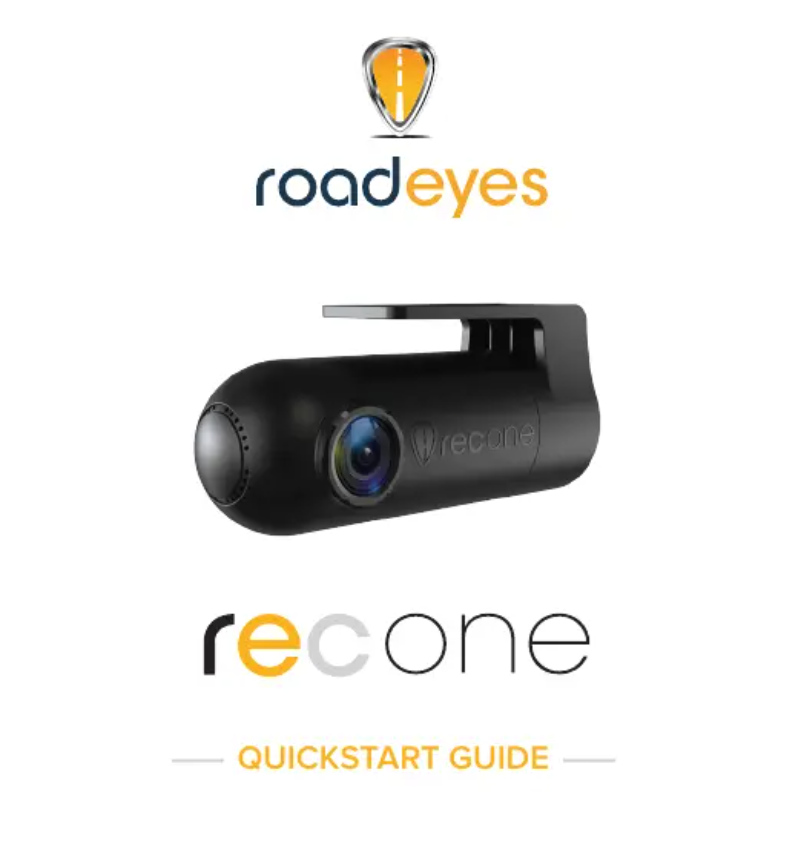 Page 1 de la notice Manuel utilisateur RoadEyes Recone