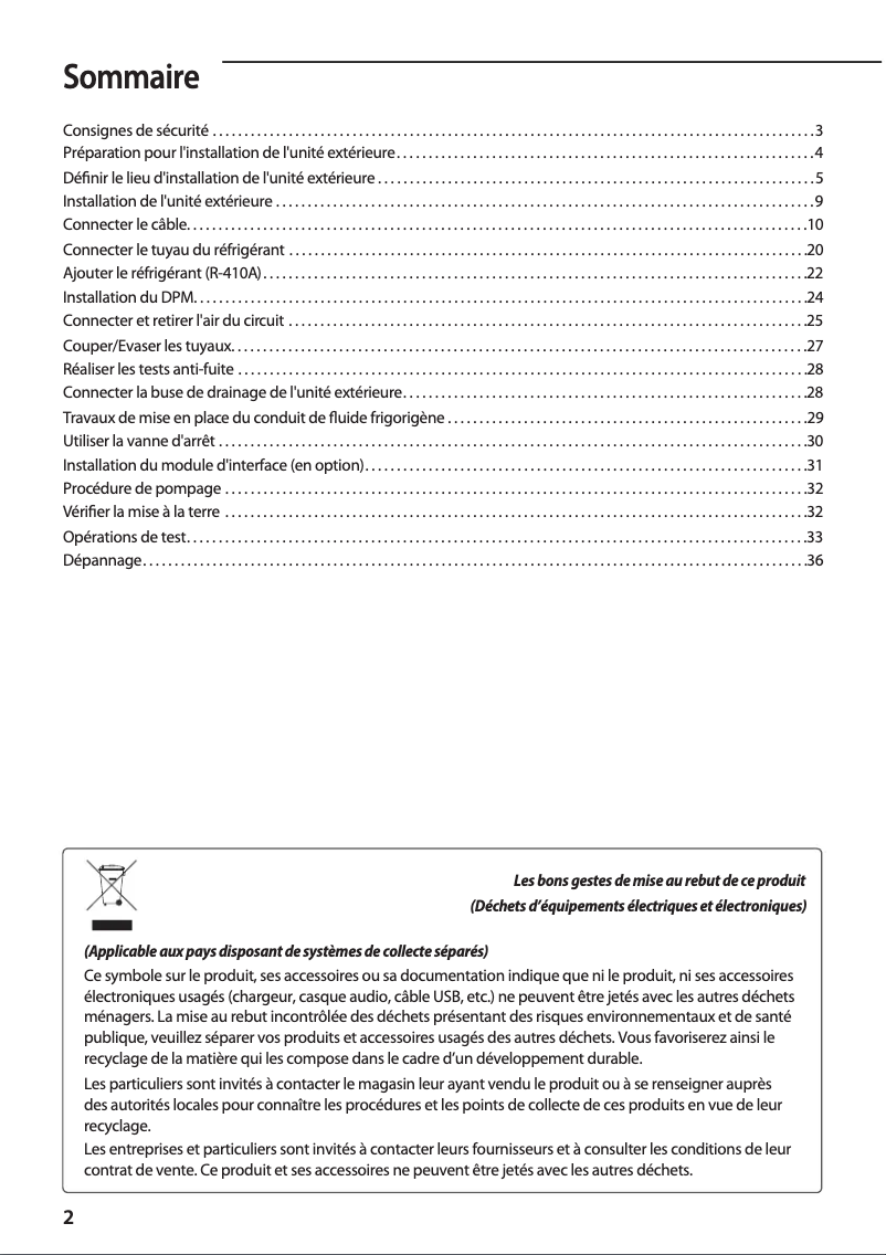 Page 1 de la notice Manuel utilisateur Samsung AC090HCADKH