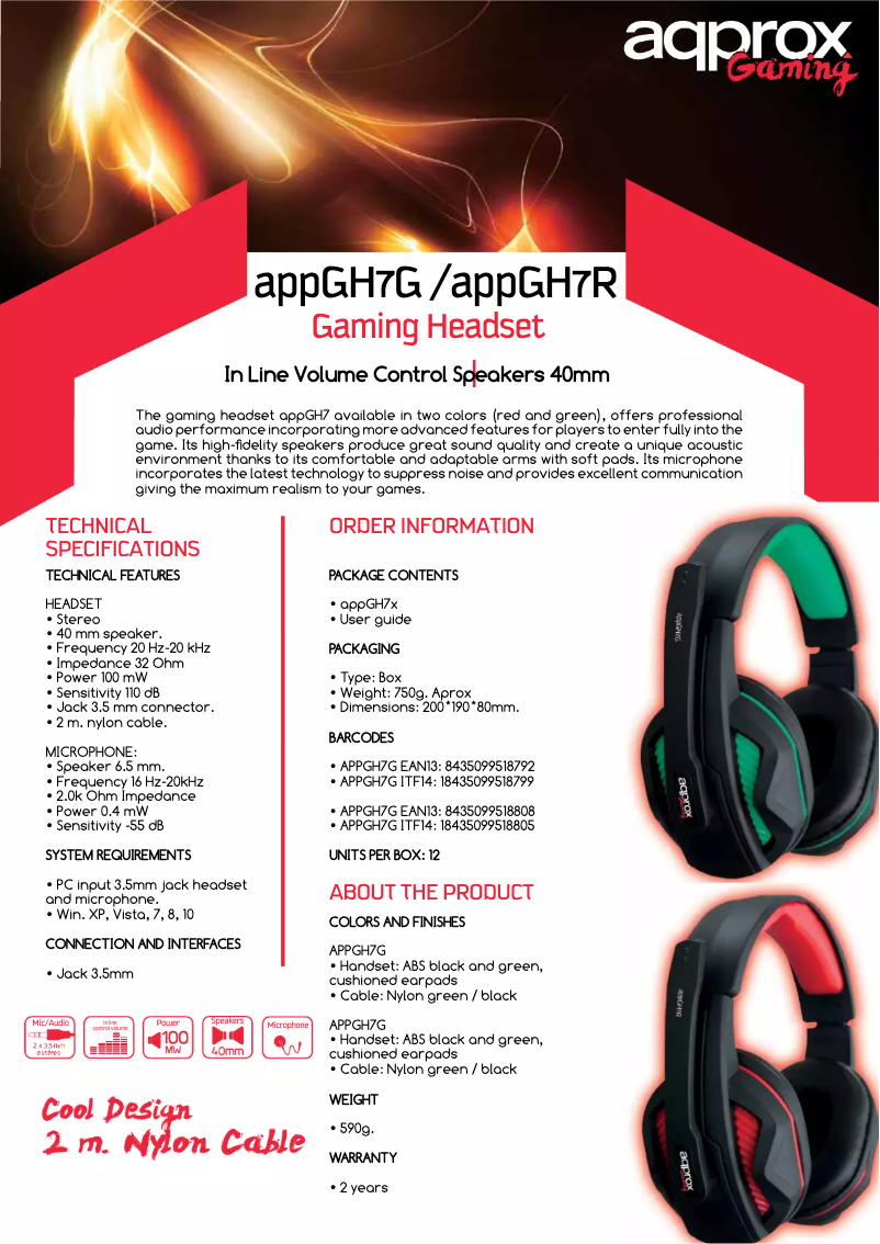 Página 1 del manual Manual de usuario Approx APPGH7R