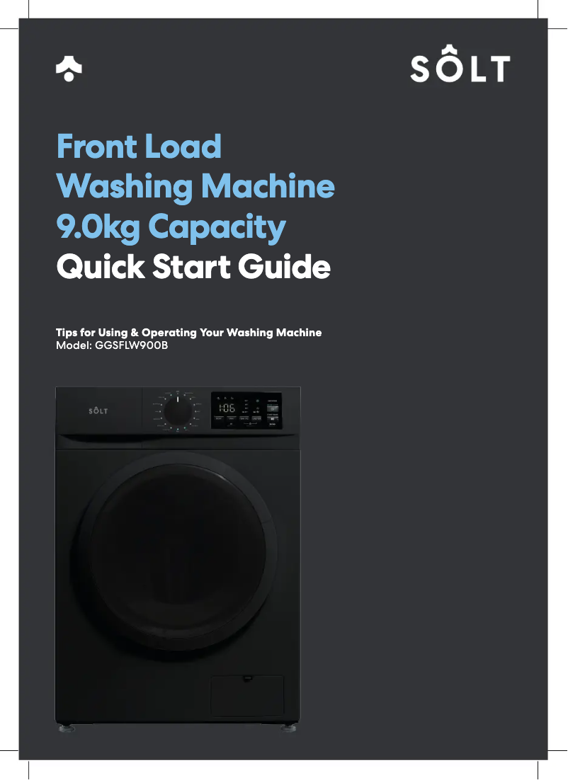 Página 1 del manual Guía de inicio rápido Sôlt GGSFLW900B