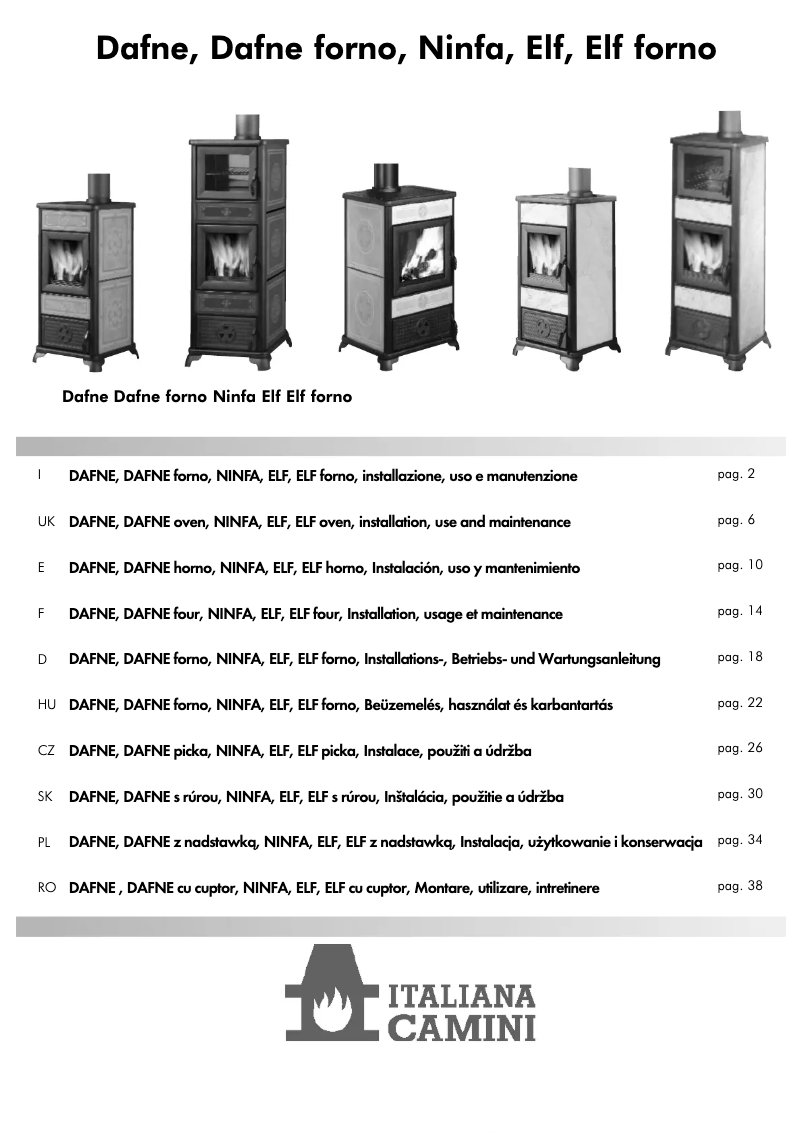 Página 1 del manual Manual de usuario Edilkamin Ninfa