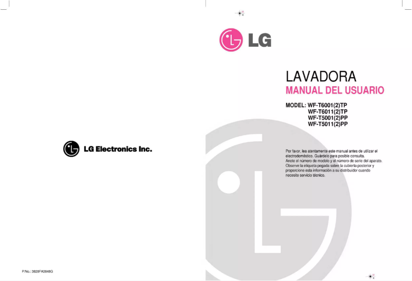Page n°1 - Manuel utilisateur LG WF-T5011TP