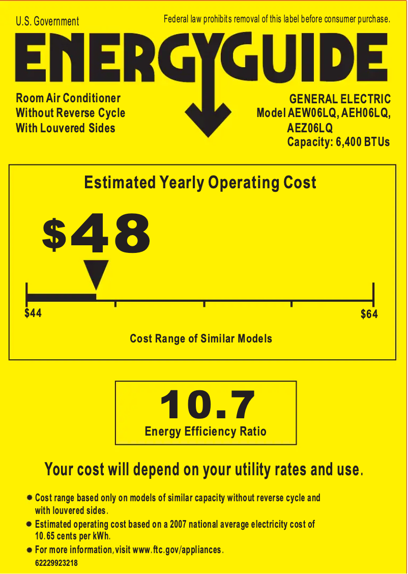 Image de la première page du manuel de l'appareil AEW06LQ
