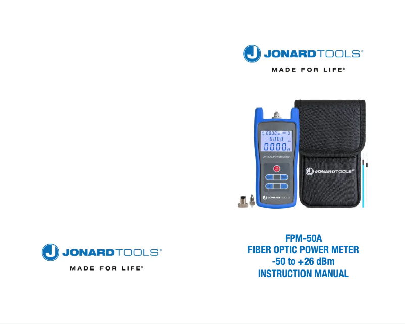 Imagen de la primera página del manual del dispositivo FPM-50A