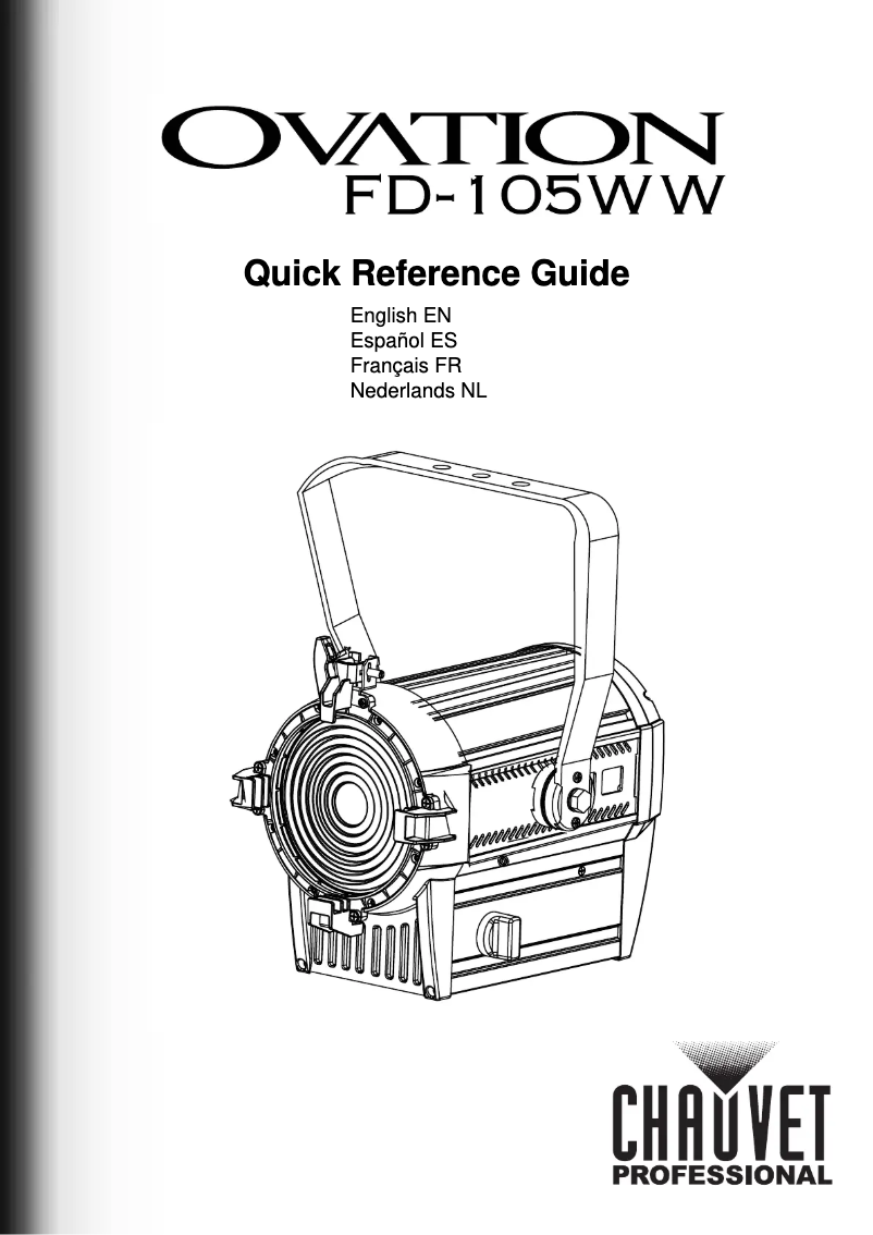 Page 1 de la notice Manuel utilisateur Chauvet Ovation FD-105WW