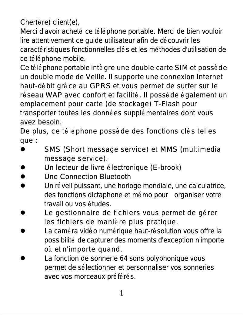 Page n°1 - Manuel utilisateur ITTM Dual33