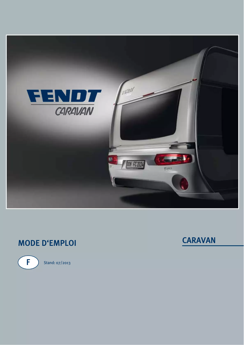 Page 1 de la notice Manuel utilisateur Fendt Diamant