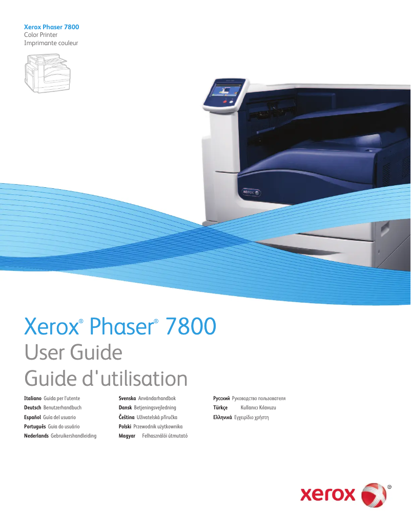 Page n°1 - Manuel utilisateur Xerox Phaser 7800GX