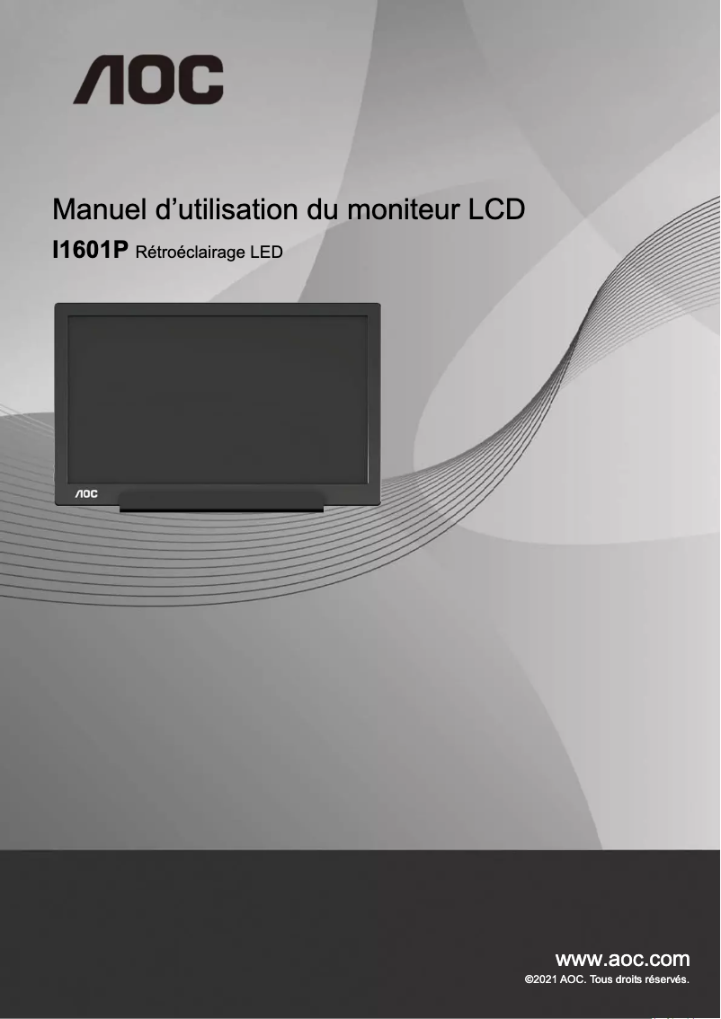 Page n°1 - Manuel utilisateur AOC I1601P