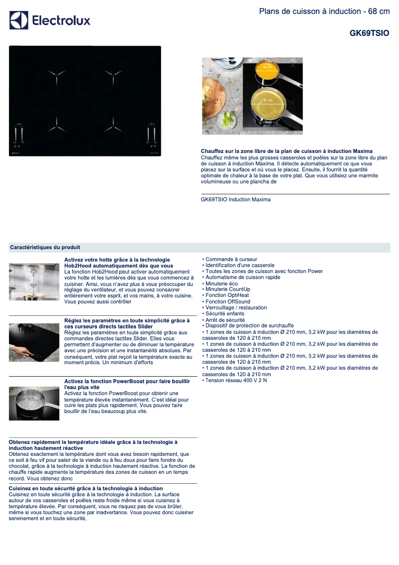Image de la première page du manuel de l'appareil GK69TSIO