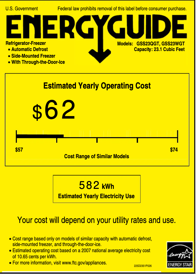 Image de la première page du manuel de l'appareil GSS23QGTBB