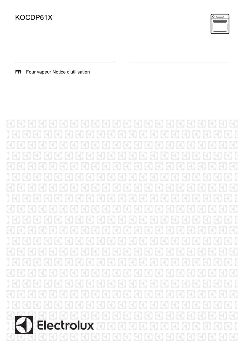 Page n°1 - Manuel utilisateur Electrolux KOCDP61X
