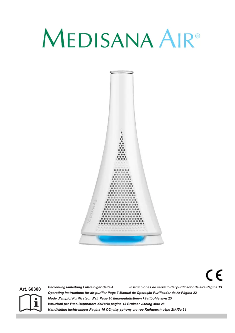 Page 1 de la notice Manuel utilisateur Medisana Air