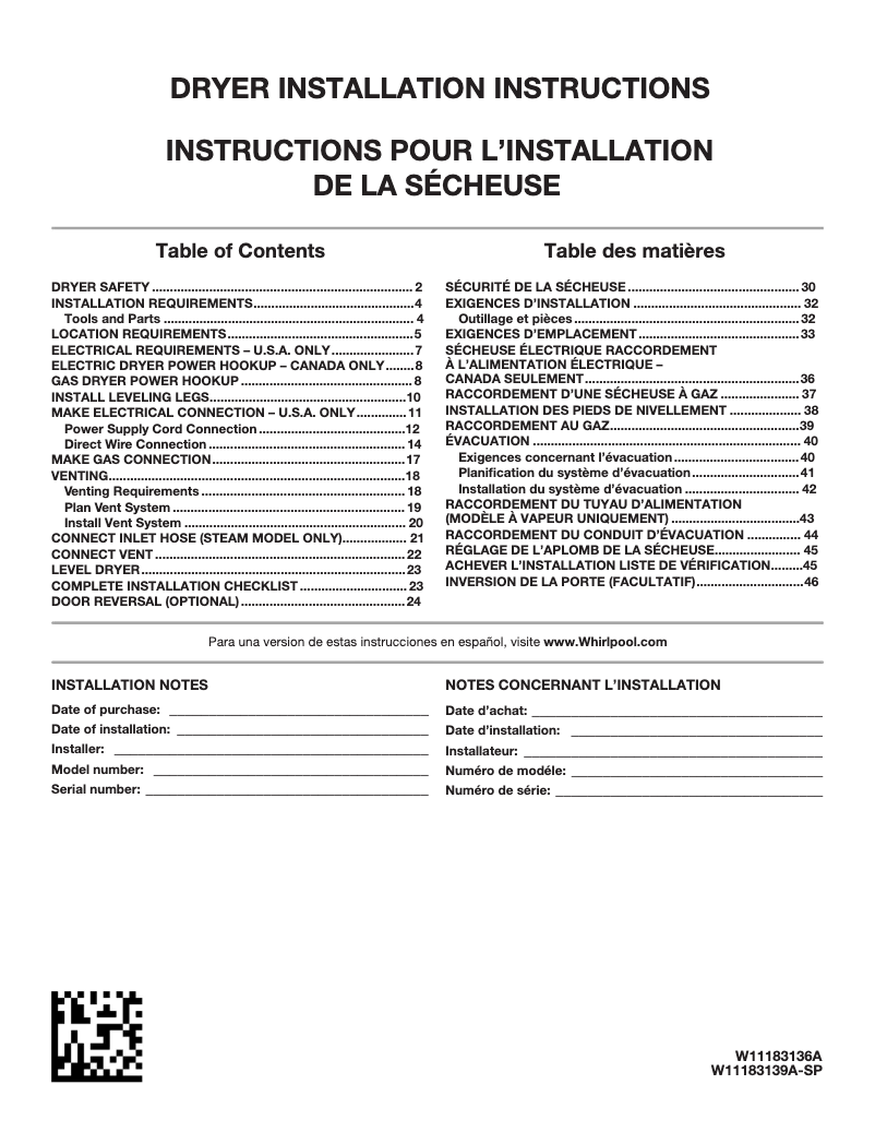 Image de la première page du manuel de l'appareil MGD8630HW