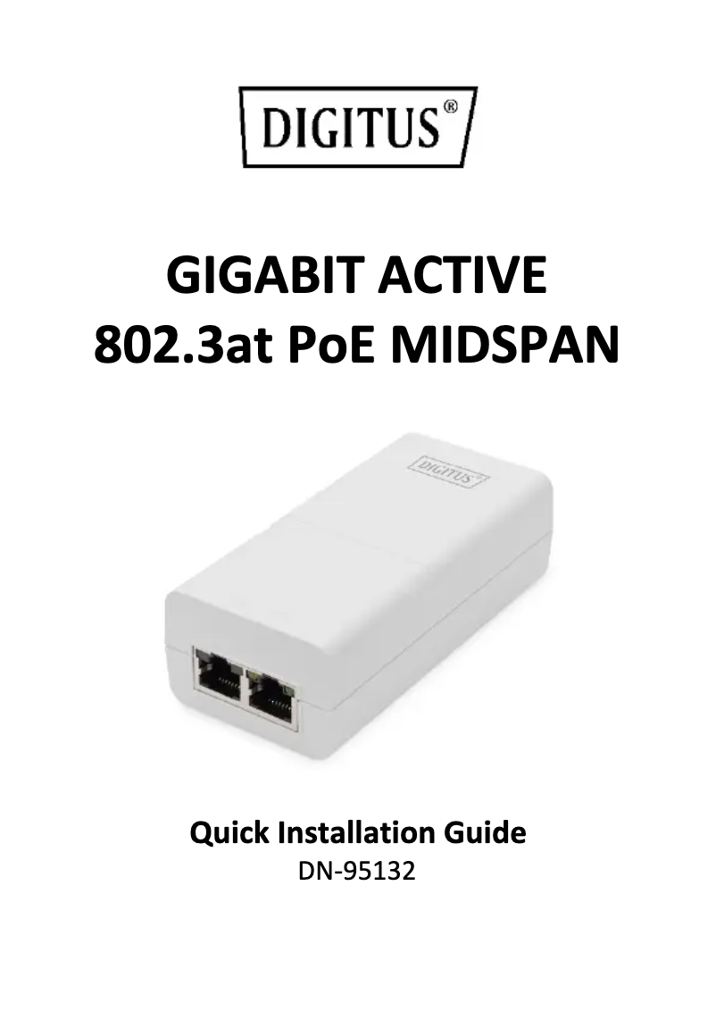 Page n°1 - Manuel utilisateur Digitus DN-95102-1