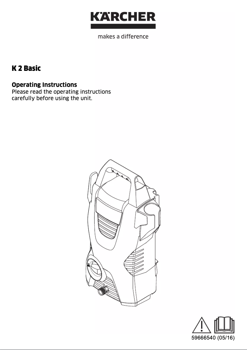 Page n°1 - Manuel utilisateur Kärcher K 2 Basic