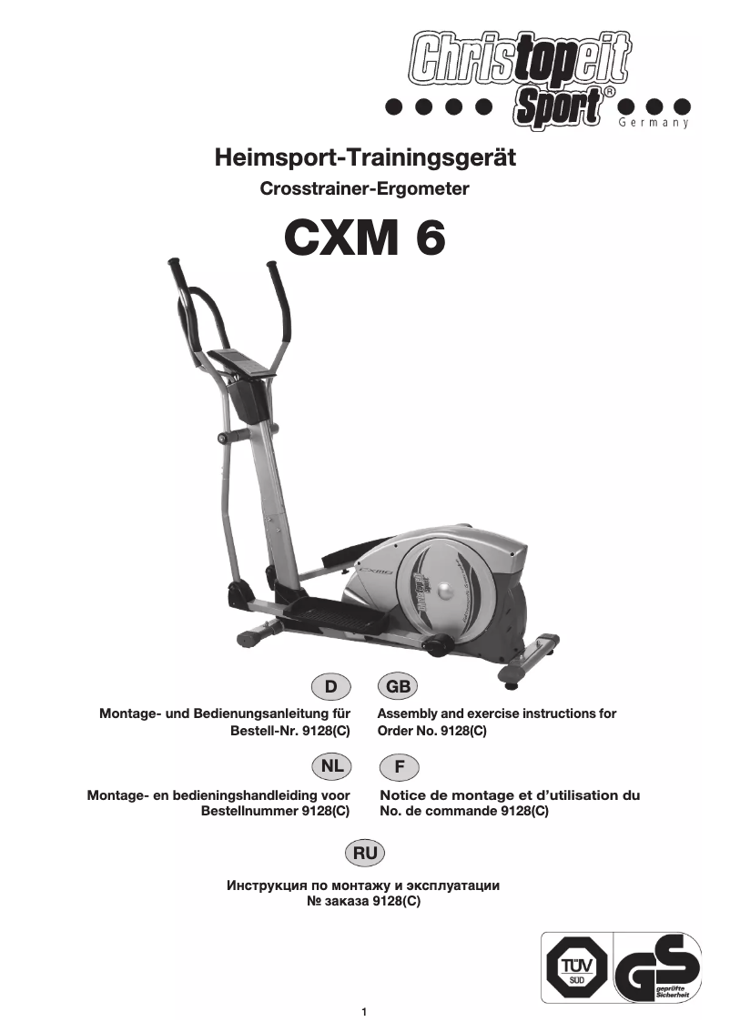 Page 1 de la notice Manuel utilisateur Christopeit CXM 6