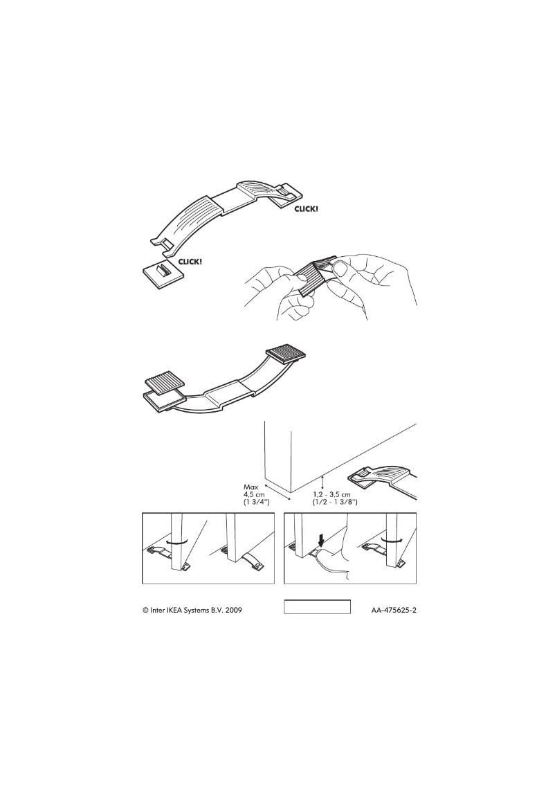 Page 1 de la notice Manuel utilisateur Ikea PATRULL 100.989.49