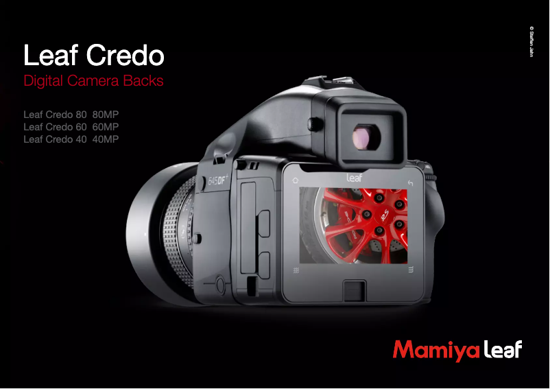 Image de la première page du manuel de l'appareil 645DF