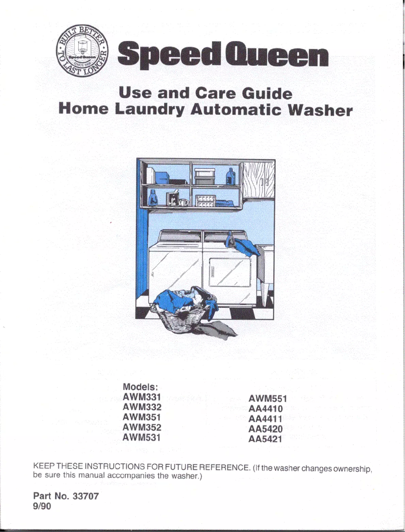 Image de la première page du manuel de l'appareil AWM331W