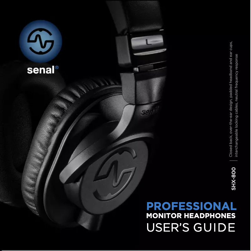 Image de la première page du manuel de l'appareil SHX-800