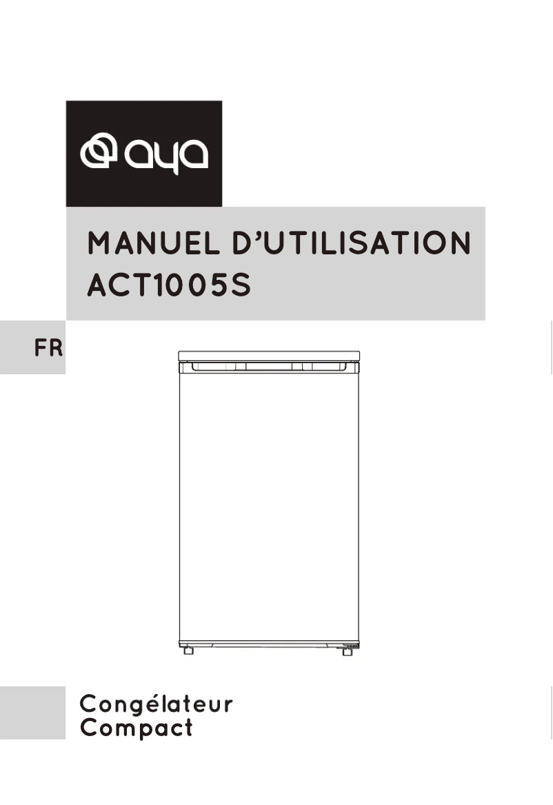 Page n°1 - Manuel utilisateur AYA ACT1005S