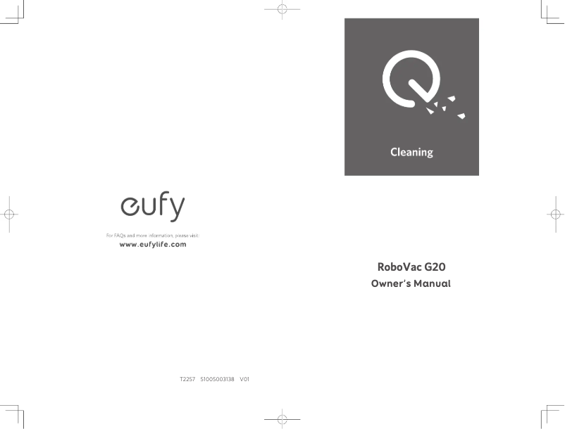 Page n°1 - Manuel utilisateur Eufy RoboVac G20