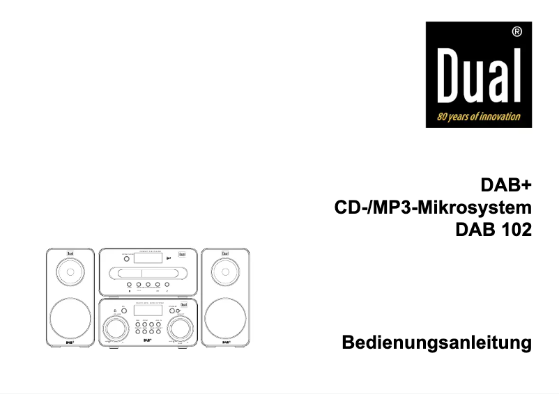 Imagen de la primera página del manual del dispositivo DAB 102