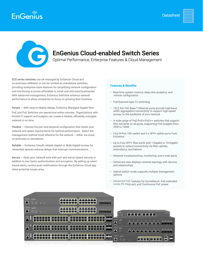 Image de la première page du manuel de l'appareil ECS1528