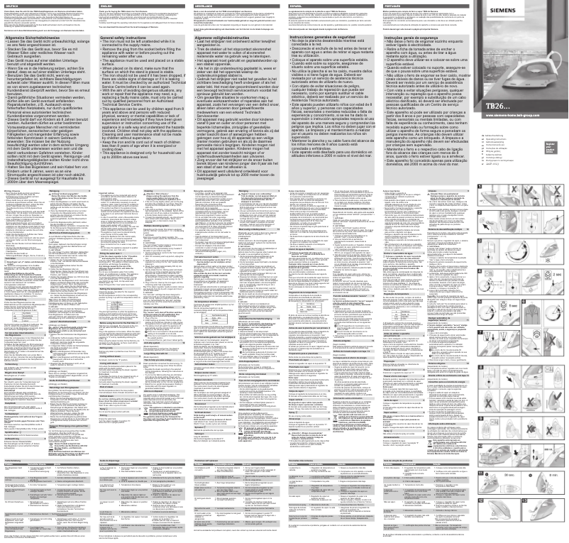 Page 1 de la notice Manuel utilisateur Siemens TB26330