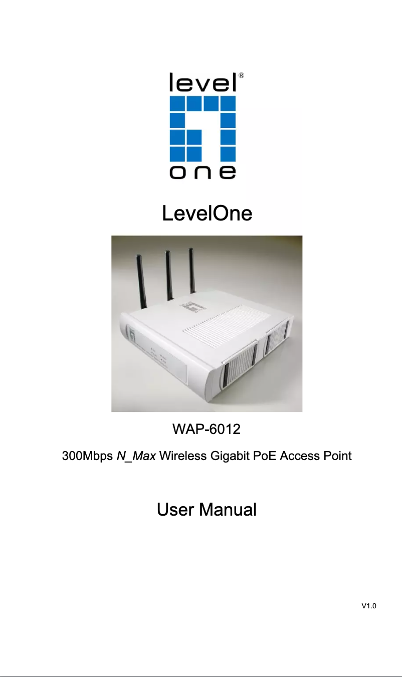 Image de la première page du manuel de l'appareil WAP-6012