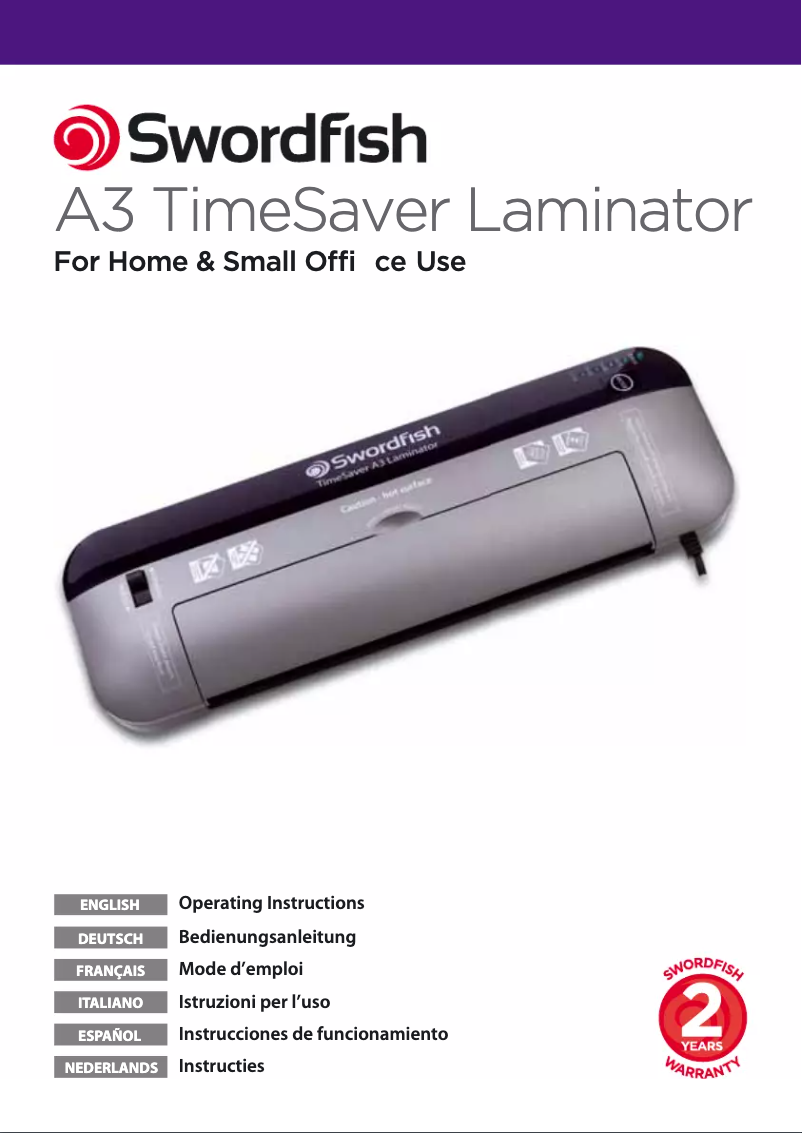 Page 1 de la notice Manuel utilisateur Swordfish 40239