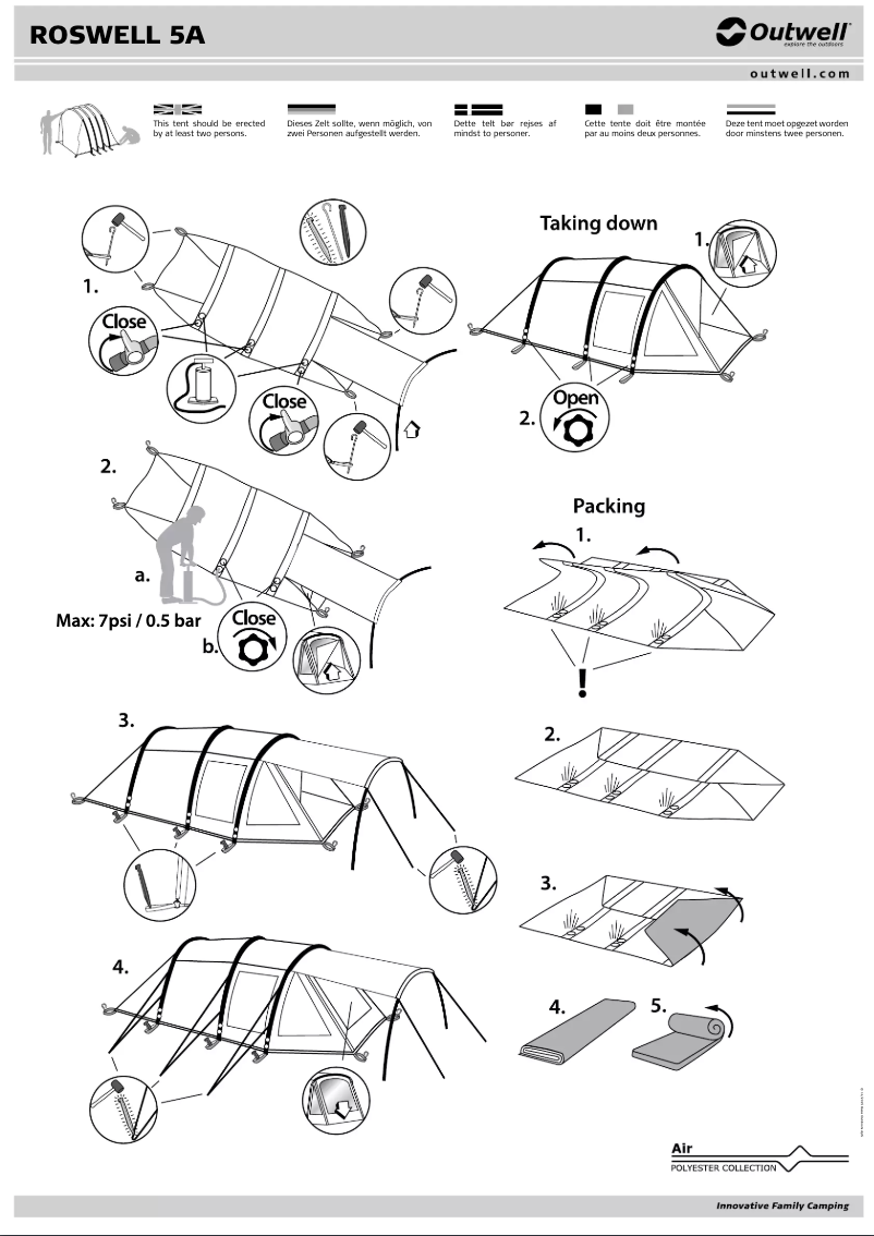 Imagen de la primera página del manual del dispositivo Roswell 5A