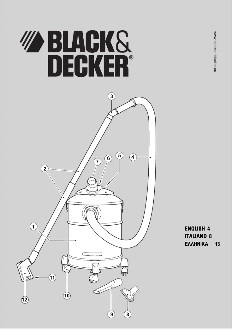 Page n°1 - Manuel utilisateur Black & Decker WBV1400
