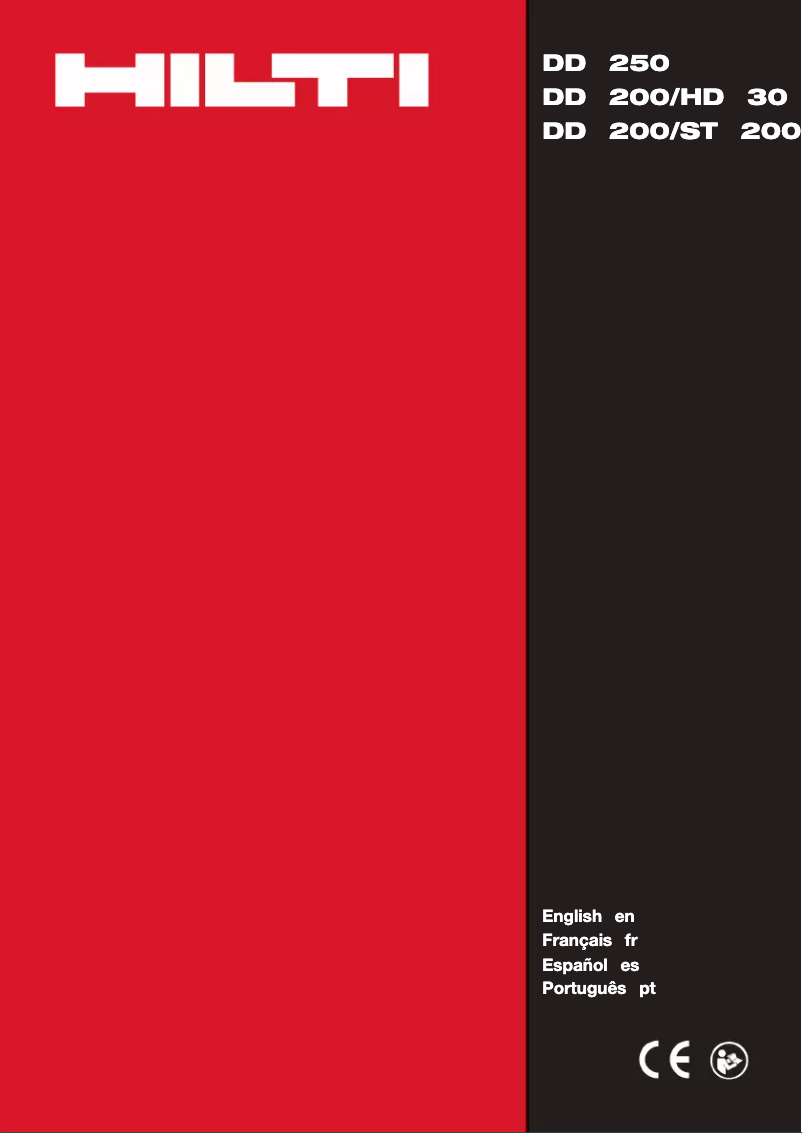 Page 1 of the manual User Manual Hilti DD 250-CA