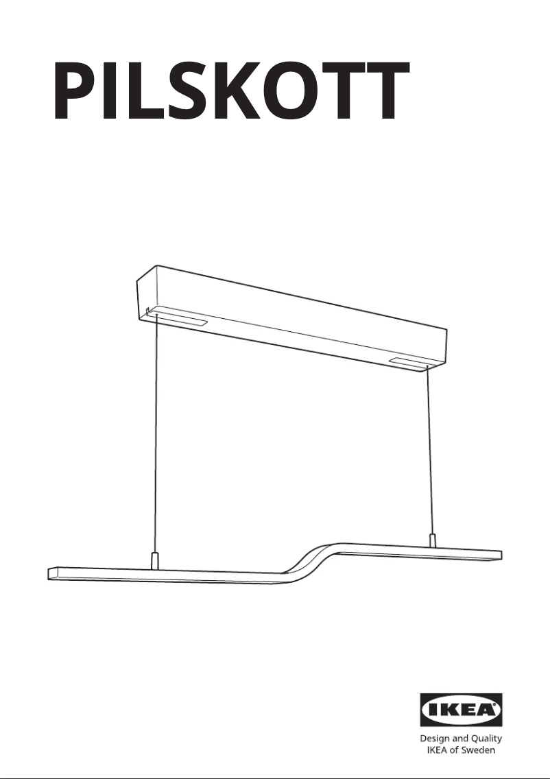 Page 1 de la notice Manuel utilisateur Ikea PILSKOTT 004.781.10