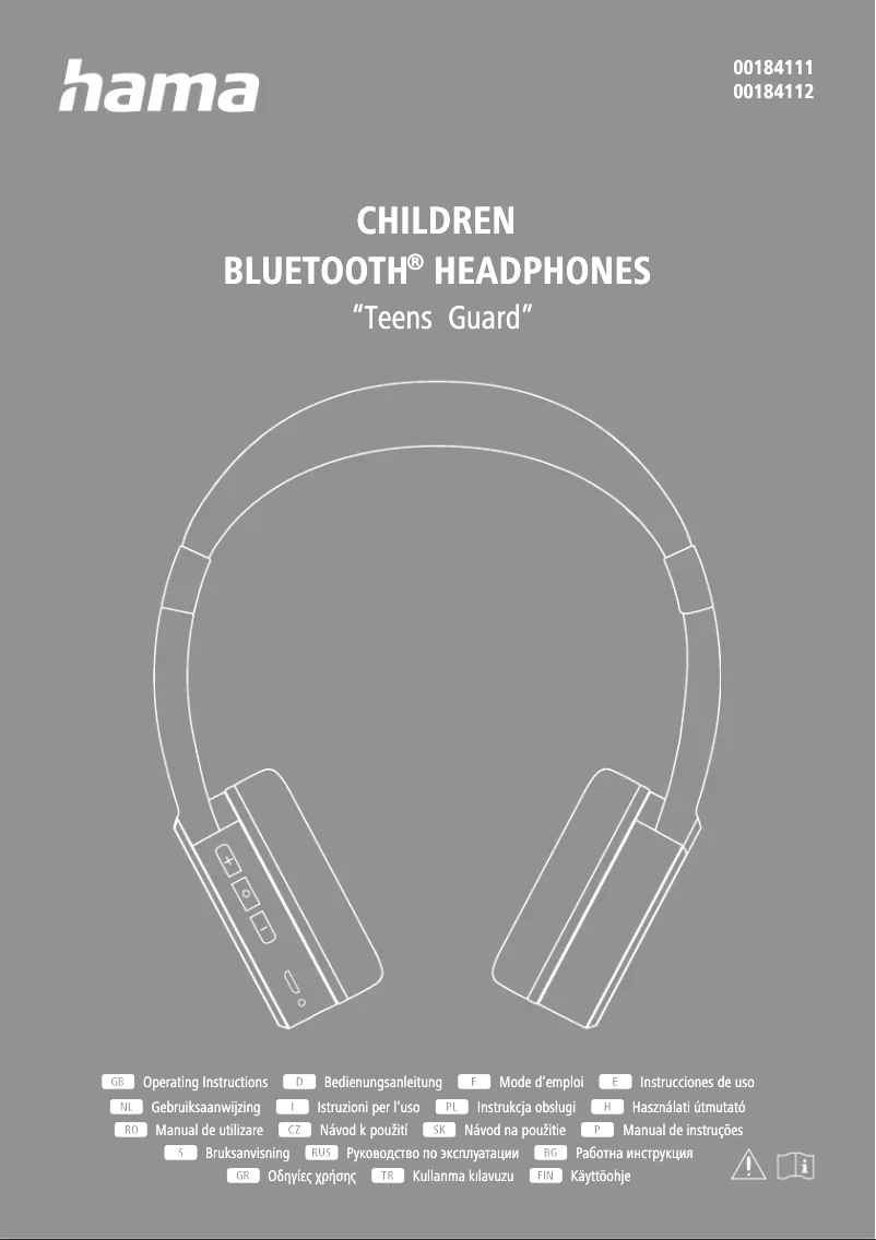 Page 1 de la notice Manuel utilisateur Hama Teens Guard 00184112