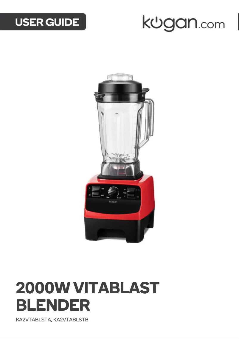 Page n°1 - Manuel utilisateur Kogan KA2VTABLSTB